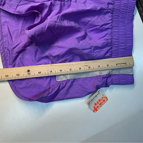 Free People Movement Shorts Womens Large Purple Athletic Nylon Pull On Stripe - Picture 2 of 9